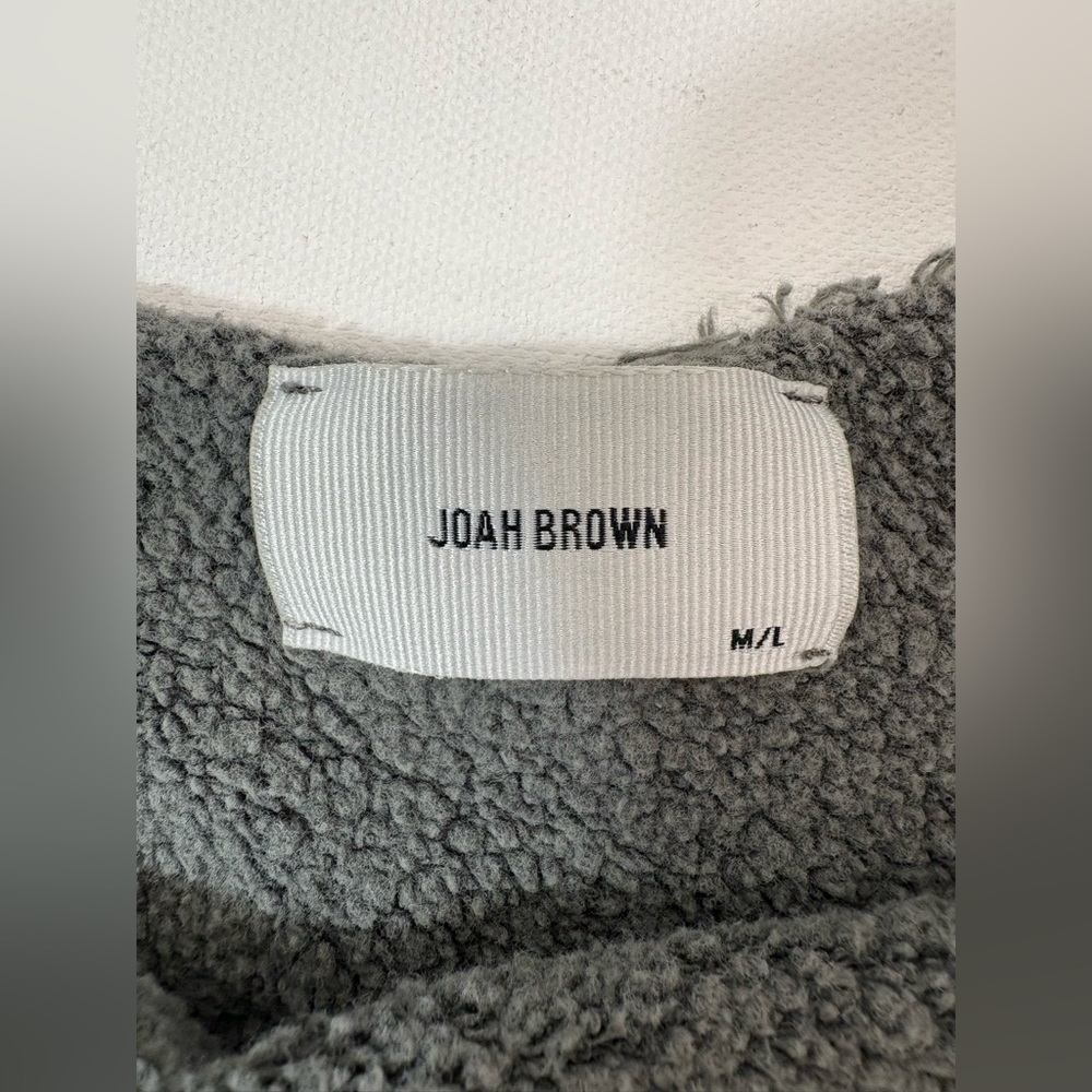 Joah Brown Slouchy Pullover Sweatshirt - Picture 7 of 10